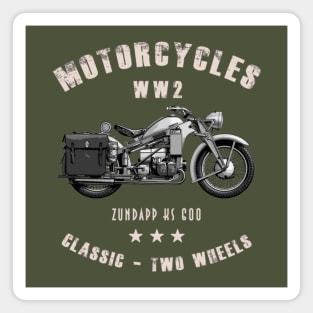 Zundapp KS 600 Retro Vintage Motorcycle WW2 Magnet